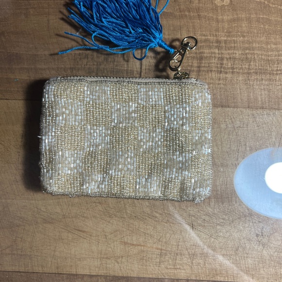 Anthropologie Beaded Coin pouch - Picture 2 of 3